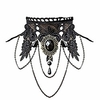 gothic black lace choker punk rock lace necklace halloween party jewelry lolita vintage necklace party costume for women girls
