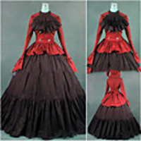 Gothic Victorian Medieval 18th Century Vacation Dress Dress Party Costume Masquerade Women