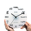 Graceful Number PMMA Round Mute Sweep Wall Clock(Understated Style)