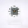 Graceful Number PMMA Square Mute Sweep Wall Clock