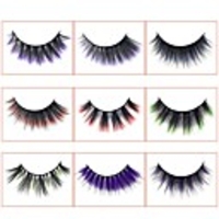 Gradient Colored Eyelashes for Beauty Salons Thick Lifelike Handmade False Eyelashes Halloween Party