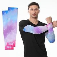 Gradient Sun Protection Sleeves Sports Outdoor Seamless Ice Silk Arm Guards Riding Anti-ultraviolet Digital Printing Ice Silk Sleeves miniinthebox