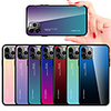 Gradient Tempered Glass Case For iphone 11 Pro Max / iphone 11 Pro / iphone 11 / XS Max XR XS X 8 Plus 8 7 Plus 7 6 Plus 6 Phone Cases Cover Silicone Soft TPU Protective Fundas