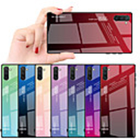 Gradient Tempered Glass Case For Samsung Galaxy Note 10 Plus Galaxy Note 10 Cover Protective Fundas TPU edge