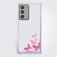 Gradual change Butterfly Case For Samsung S20 S10 S9 Note 20 10 S20 FE Unique Design Protective Case Shockproof Cover TPU Clear Case For Samsung A51 A71 A90 miniinthebox