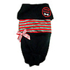 Graduation Style Body Outfit for Dogs (XS-XL,  Black)