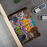 Graffiti wall Pattern Carpet Door Mat Bedroom Living Room Carpet Study Room Carpet Kitchen Bathroom Anti-slip Mat