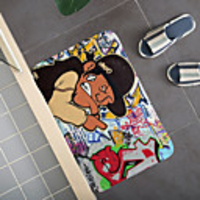 Graffiti wall Pattern Carpet Door Mat Bedroom Living Room Carpet Study Room Carpet Kitchen Bathroom Anti-slip Mat