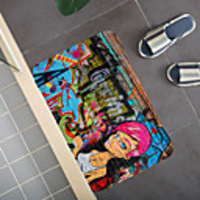 Graffiti wall Pattern Carpet Door Mat Bedroom Living Room Carpet Study Room Carpet Kitchen Bathroom Anti-slip Mat