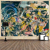 Graffiti Wall Tapestry Art Decor Blanket Curtain Hanging Home Bedroom Living Room Decoration Polyester miniinthebox