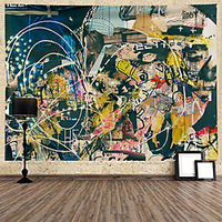 Graffiti Wall Tapestry Art Decor Blanket Curtain Hanging Home Bedroom Living Room Decoration Polyester miniinthebox