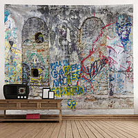 Graffiti Wall Tapestry Art Decor Blanket Curtain Hanging Home Bedroom Living Room Decoration Polyester miniinthebox