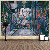 Graffiti Wall Tapestry Art Decor Blanket Curtain Hanging Home Bedroom Living Room Decoration Polyester miniinthebox