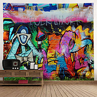 Graffiti Wall Tapestry Art Decor Blanket Curtain Hanging Home Bedroom Living Room Decoration Polyester miniinthebox