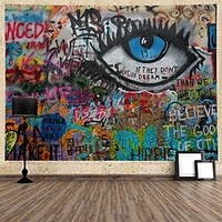 Graffiti Wall Tapestry Art Decor Blanket Curtain Hanging Home Bedroom Living Room Decoration Polyester miniinthebox