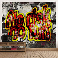Graffiti Wall Tapestry Art Decor Blanket Curtain Hanging Home Bedroom Living Room Decoration Polyester miniinthebox
