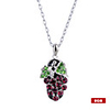 Grape Shaped Stainless Steel Crystal USB2.0 Flash Drive Necklace (8GB)