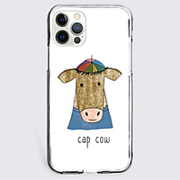 Graphic Prints Cattle Case For Apple iPhone 12 iPhone 11 iPhone 12 Pro Max Unique Design Protective Case Shockproof Back Cover TPU