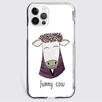 Graphic Prints Cattle Case For Apple iPhone 12 iPhone 11 iPhone 12 Pro Max Unique Design Protective Case Shockproof Back Cover TPU