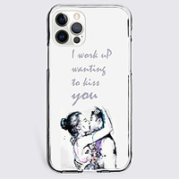 Graphic Prints Letter Case For Apple iPhone 12 iPhone 11 iPhone 12 Pro Max Unique Design Protective Case Shockproof Back Cover TPU