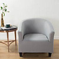 Gray Club Chair Slipcover Stretch Armchair CoverSofa Cover Furniture Protector for Living Room Arm Chair Cover Couch Covers