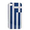 Greece Flag Hard Protection Back Case for Apple iPhone 4