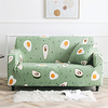 Green Avocado Print Dustproof All-powerful Slipcovers Stretch Sofa Cover Super Soft Fabric Couch Cover with One Free Boster Case(Chair/Love Seat/3 Seats/4 Seats) miniinthebox