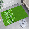 Green Clover Digital Printing Floor Mat Modern Bath Mats Nonwoven / Memory Foam Novelty Bathroom