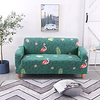 Green Flamingo Print Dustproof All-powerful Slipcovers Stretch Sofa Cover Super Soft Fabric Couch Cover with One Free Boster Case(Chair/Love Seat/3 Seats/4 Seats) miniinthebox