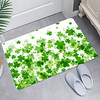 Green Leaf Digital Printing Floor Mat Modern Bath Mats Nonwoven / Memory Foam Novelty Bathroom