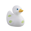 Green Leaf Pattern Bath Duck-White