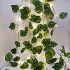 Green Leaf Vine String Lights Outdoor Wedding Decoration 2.3M 30LEDs LED String Lights Fairy Lights Family Party Wedding Valentine
