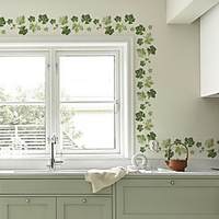 Green Leaves Vines Botanical Wall Stickers Plane Wall Stickers Decorative Wall Stickers PVC Home Decoration Wall Decal Wall Decoration 1pc 6016cm miniinthebox