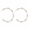 greentail fashion pearl hoop earrings for women fashion dangle hypoallergenic layer earrings drop dangle earrings gifts for women (7 pearls)