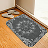 Grey Pattern Digital Printing Floor Mat Modern Bath Mats Nonwoven Memory Foam Novelty Bathroom