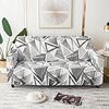 Grey Stripes Triangle Print Dustproof All-powerful Slipcovers Stretch Sofa Cover Super Soft Fabric Couch Cover with One Free Boster Case(Chair/Love Seat/3 Seats/4 Seats) miniinthebox