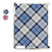 Grid Pattern Protective Back Case/Cover/Skin for Apple iPad 2