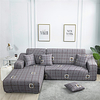 Grid Print Dustproof All-powerful Slipcovers Stretch L Shape Sofa Cover Super Soft Fabric Couch Cover Sofa Furniture Protector With One Free Boster Case miniinthebox