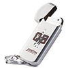 Grinding-wheel Flint Butane Lighter Silvery