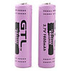 GTL ICR14500 3.7V Rechargeable Li-ion Battery (2-pack,  1600mAh)