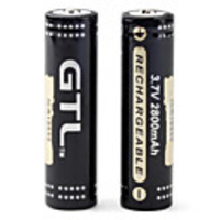 GTL ICR18650 3.7V Rechargeable Li-ion Battery (2-pack,  2800mAh)