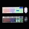 GTX300 104 Keys Punk Circular KeyCap Backlit Gaming Keyboard and Mouse Combo miniinthebox