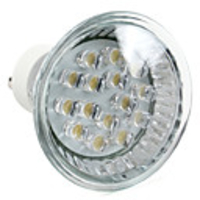 GU10 15-LED 75LM 1W 2800-3500K Warm White Spot Bulbs (220-240V)