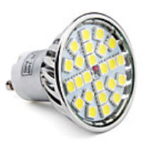 GU10 24-5050 SMD 3.5-4W 220-280LM 6000-6500K Natural White Light LED Spot Bulb (85-265V)