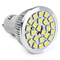 GU10 24-5050 SMD 3.5W 300LM 6000-6500K Natural White Light LED Spot Bulb (110-220V)