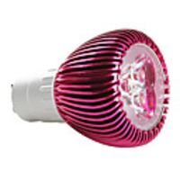 GU10 3 1W 3-LED 270LM 6000-6500K White Light Bulb (85-265V)