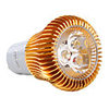 GU10 3-LED 3000K 450Lm Warm White Light Bulb (90-265V,  6W)