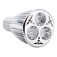 GU10 3 LED 3000K White Light Bulb 450Lm