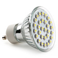 GU10 3528 SMD 30-LED White 70-90LM Light Bulb (230V,  1-2W)