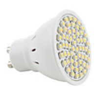 GU10 3528 SMD 60-LED 200Lm Warm White Light Bulb 230V